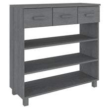 Wandtafel Hamar 90X35X90 Cm Massief Grenenhout Donkergrijs