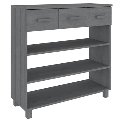 Wandtafel Hamar 90X35X90 Cm Massief Grenenhout Donkergrijs