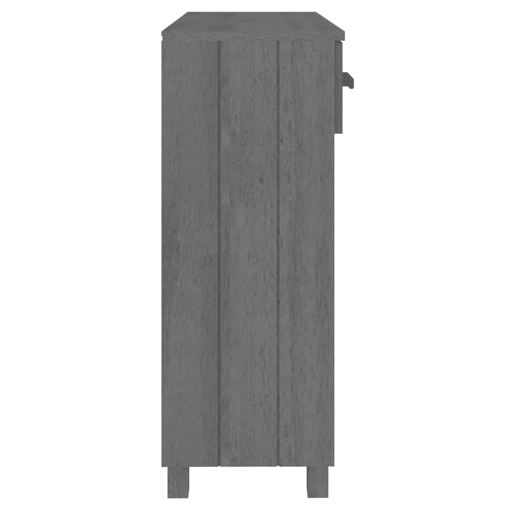 Wandtafel Hamar 90X35X90 Cm Massief Grenenhout Donkergrijs