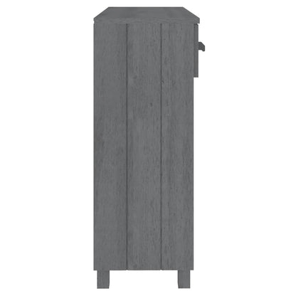 Wandtafel Hamar 90X35X90 Cm Massief Grenenhout Donkergrijs