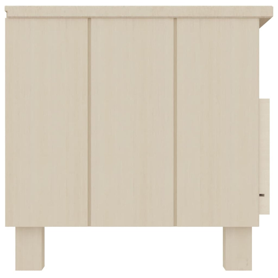 Tv-Meubel Hamar 06X40X40 Cm Massief Grenenhout Honingbruin
