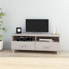 TV cabinet HAMAR 106x40x40 cm solid pine wood white