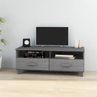TV cabinet HAMAR 106x40x40 cm solid pine dark grey