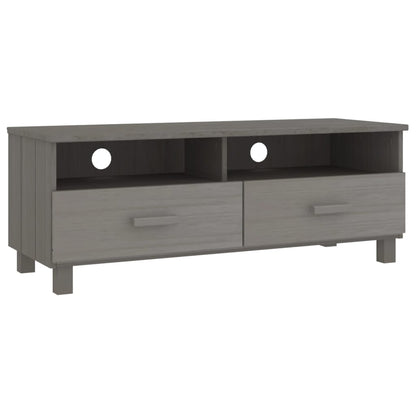 Tv-Meubel Hamar 06X40X40 Cm Massief Grenenhout Lichtgrijs