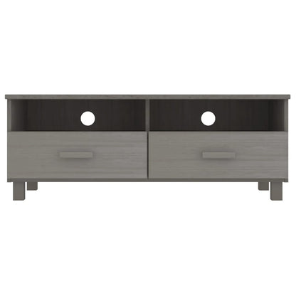 Tv-Meubel Hamar 06X40X40 Cm Massief Grenenhout Lichtgrijs