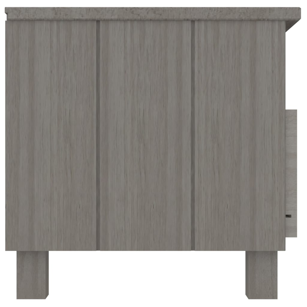 Tv-Meubel Hamar 06X40X40 Cm Massief Grenenhout Lichtgrijs