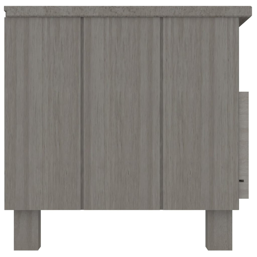 Tv-Meubel Hamar 06X40X40 Cm Massief Grenenhout Lichtgrijs