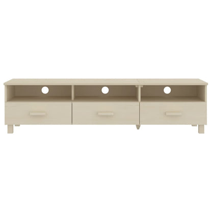 Tv-Meubel Hamar 58X40X40 Cm Massief Grenenhout Honingbruin