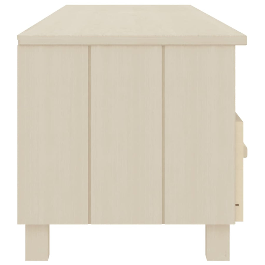 Tv-Meubel Hamar 58X40X40 Cm Massief Grenenhout Honingbruin