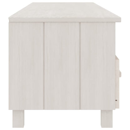 Tv-Meubel Hamar 58X40X40 Cm Massief Grenenhout Wit