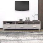 TV cabinet HAMAR 158x40x40 cm solid pine white