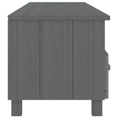 Tv-Meubel Hamar 58X40X40 Cm Massief Grenenhout Donkergrijs