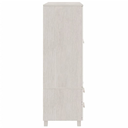 Kledingkast HAMAR 99x45x137 cm massief grenenhout wit