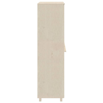 Kledingkast Hamar 89X50X180 Cm Massief Grenenhout Honing Bruin