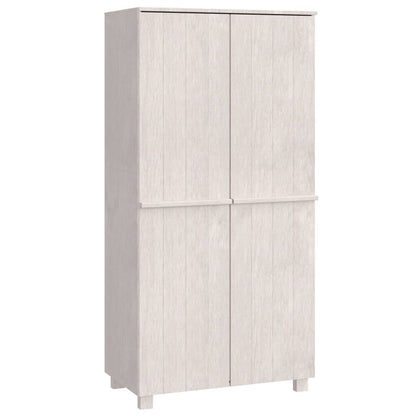Kledingkast Hamar 89X50X180 Cm Massief Grenenhout Wit