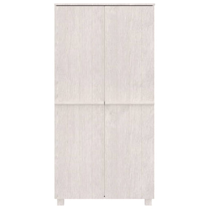 Kledingkast Hamar 89X50X180 Cm Massief Grenenhout Wit