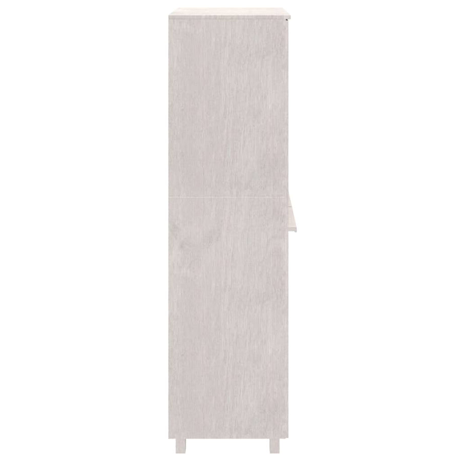 Kledingkast Hamar 89X50X180 Cm Massief Grenenhout Wit