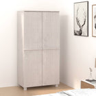 Kledingkast 89x50x180 cm massief grenenhout wit