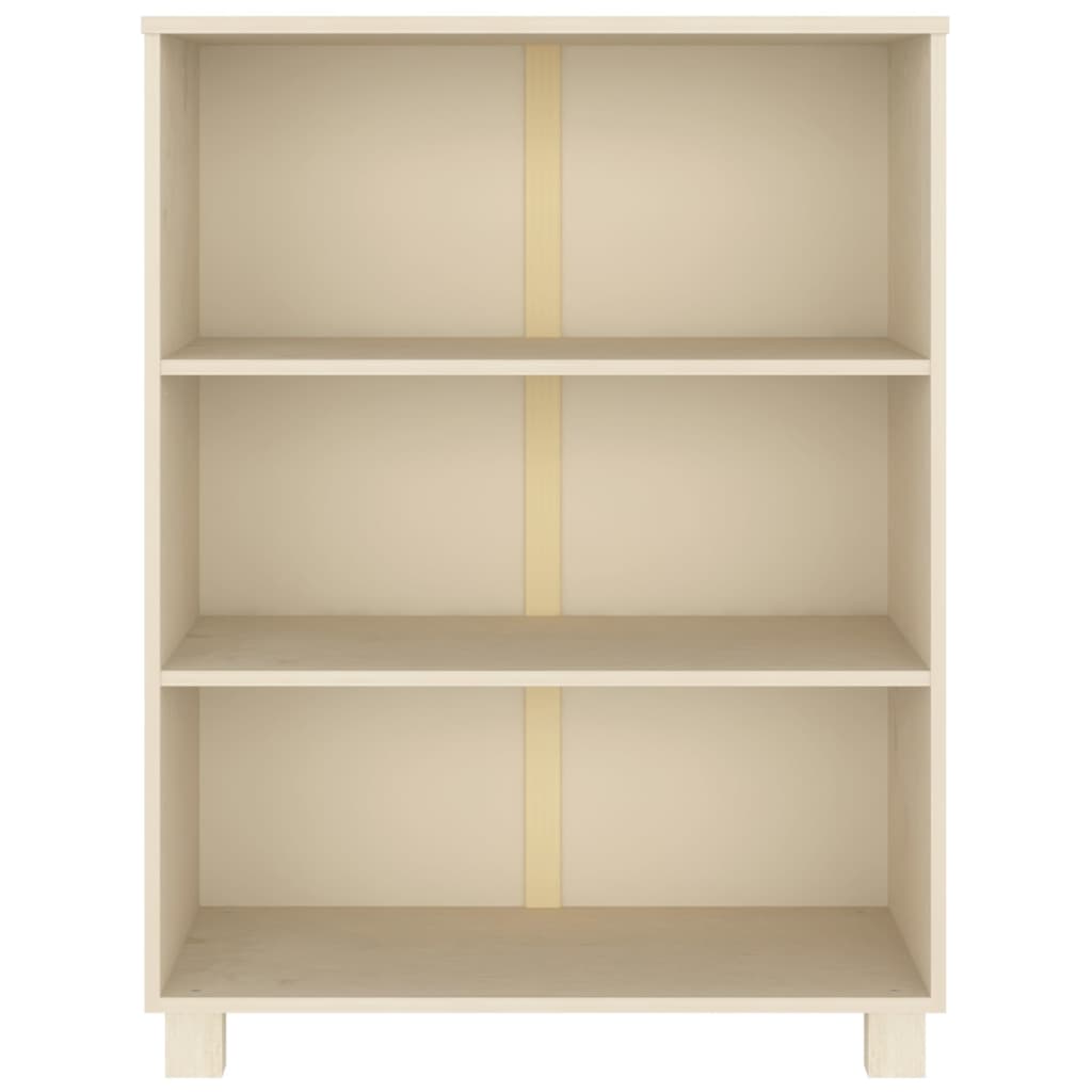 Boekenkast Hamar 85X35X2 Cm Massief Grenenhout Honingbruin