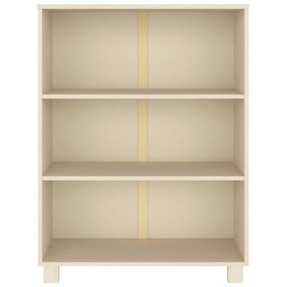 Boekenkast Hamar 85X35X2 Cm Massief Grenenhout Honingbruin