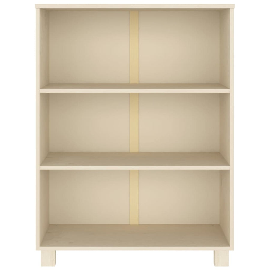 Boekenkast Hamar 85X35X2 Cm Massief Grenenhout Honingbruin