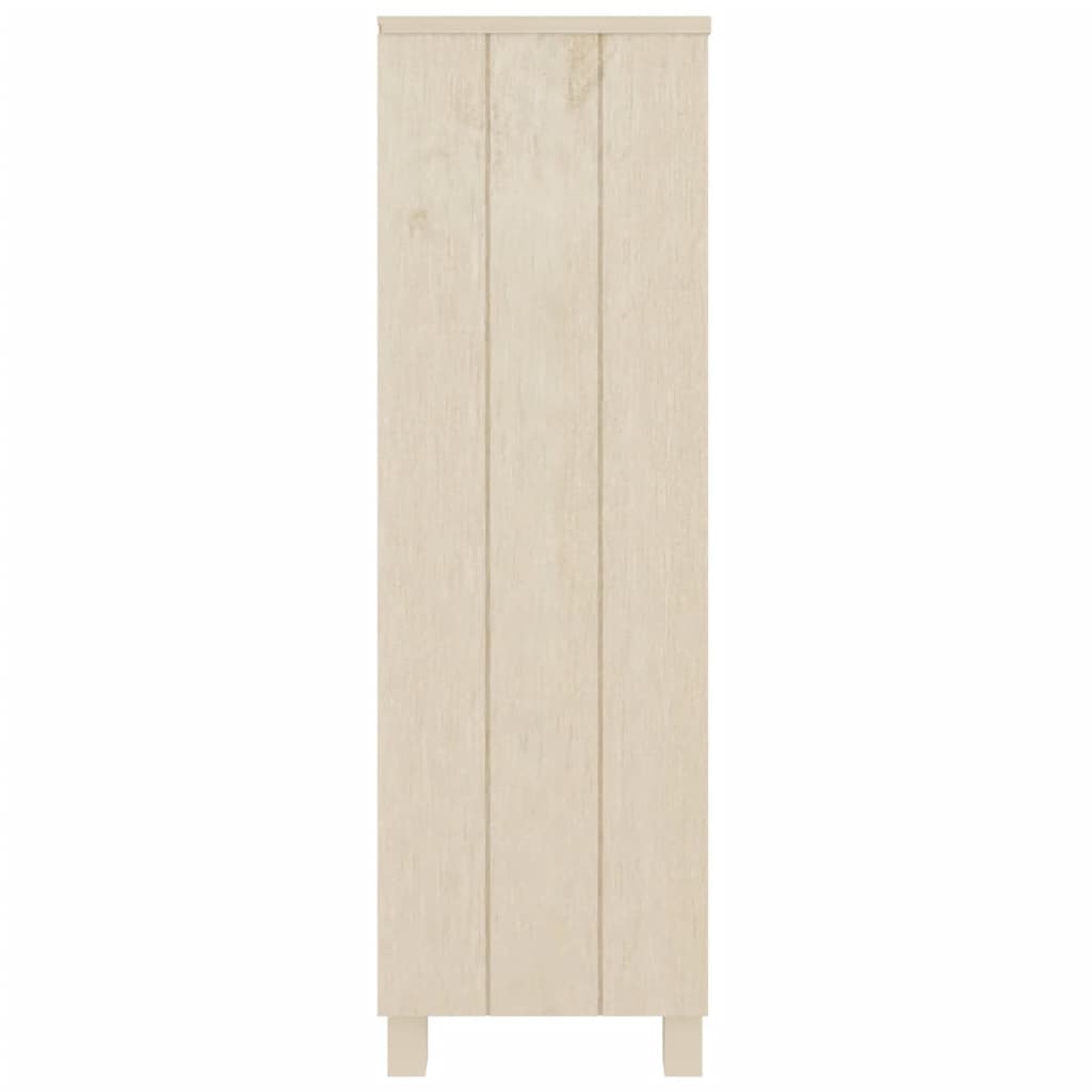 Boekenkast Hamar 85X35X2 Cm Massief Grenenhout Honingbruin