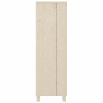 Boekenkast Hamar 85X35X2 Cm Massief Grenenhout Honingbruin