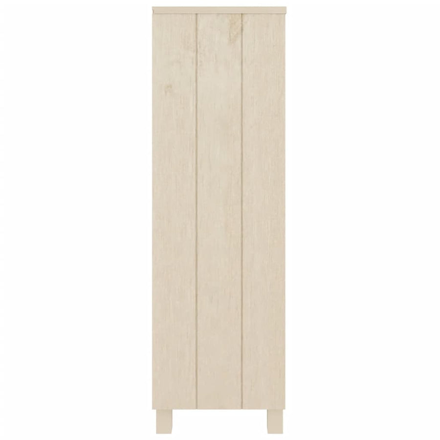 Boekenkast Hamar 85X35X2 Cm Massief Grenenhout Honingbruin
