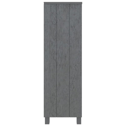 Boekenkast Hamar 85X35X2 Cm Massief Grenenhout Donkergrijs