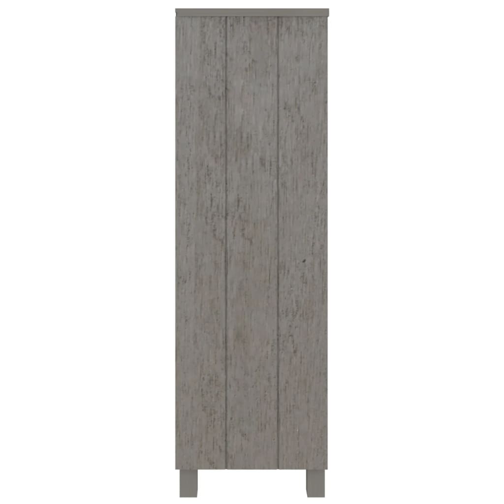 Boekenkast Hamar 85X35X2 Cm Massief Grenenhout Lichtgrijs