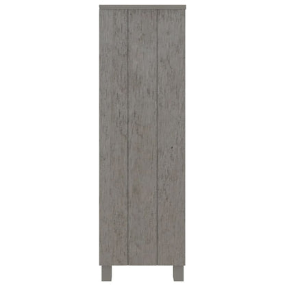 Boekenkast Hamar 85X35X2 Cm Massief Grenenhout Lichtgrijs