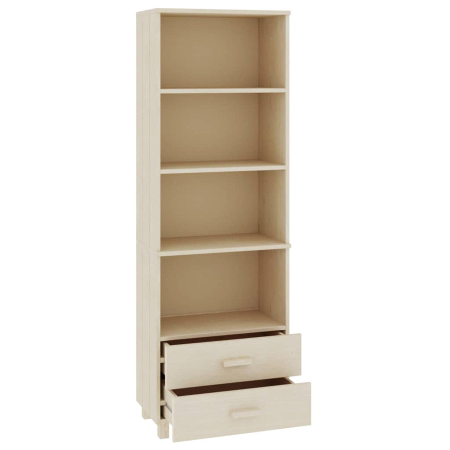 Hoge Kast Hamar 60X35X80 Cm Massief Grenenhout Honingbruin