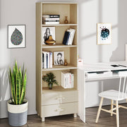 Hoge kast 60x35x180 cm massief grenenhout honingbruin