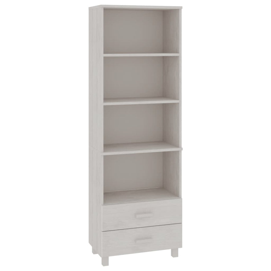 Hoge Kast Hamar 60X35X80 Cm Massief Grenenhout Wit