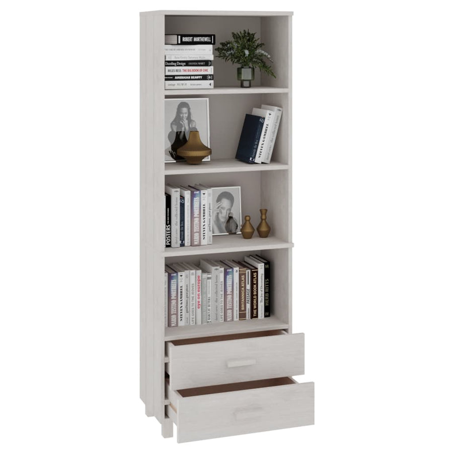 Hoge Kast Hamar 60X35X80 Cm Massief Grenenhout Wit