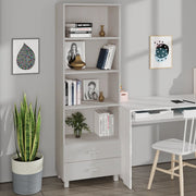 Hoge kast 60x35x180 cm massief grenenhout wit