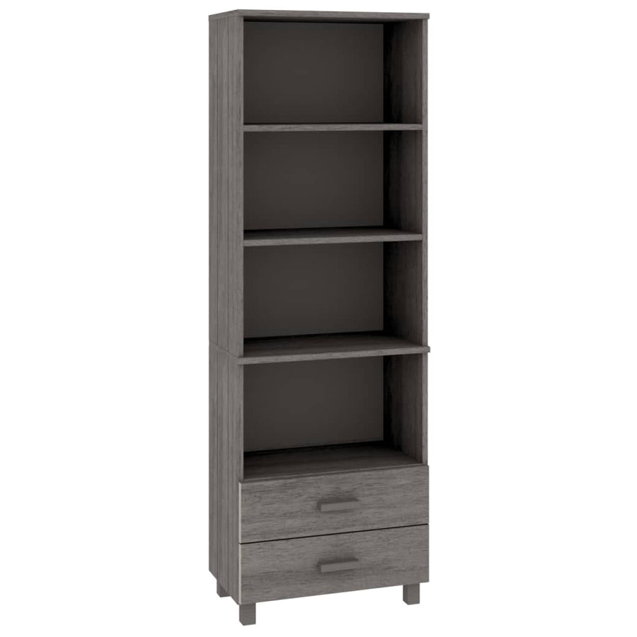 Hoge Kast Hamar 60X35X80 Cm Massief Grenenhout Lichtgrijs