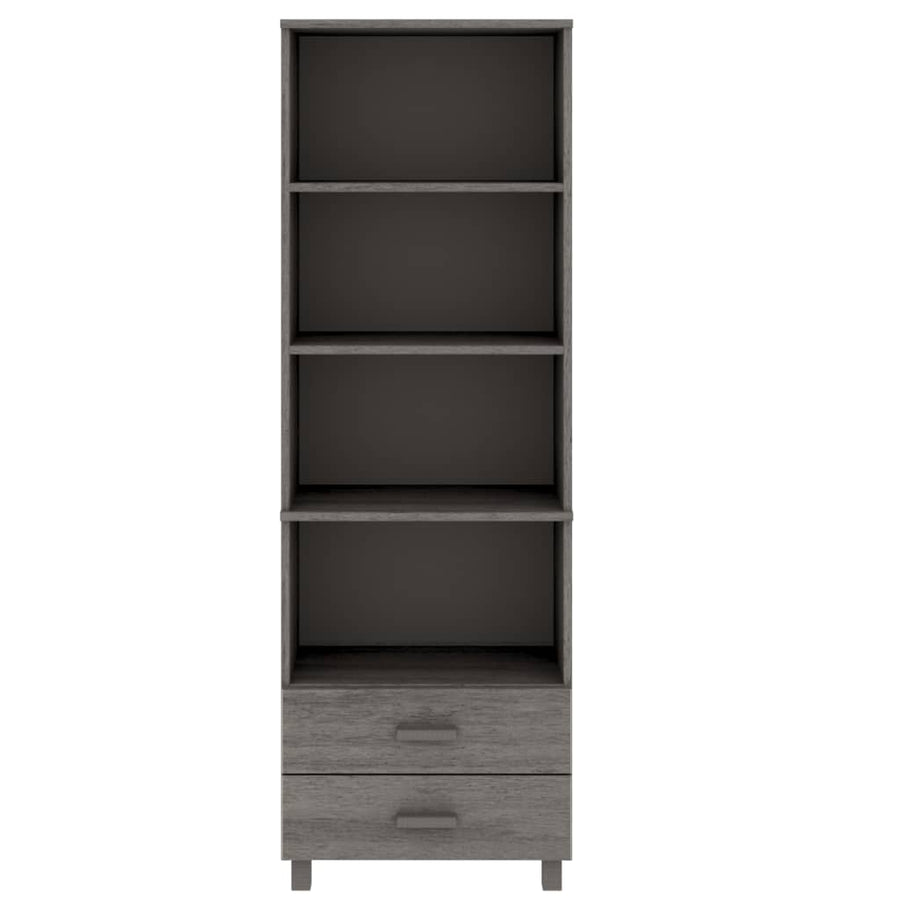 Hoge Kast Hamar 60X35X80 Cm Massief Grenenhout Lichtgrijs