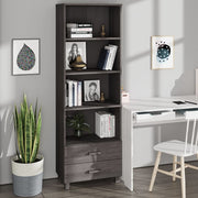 Hoge kast 60x35x180 cm massief grenenhout lichtgrijs