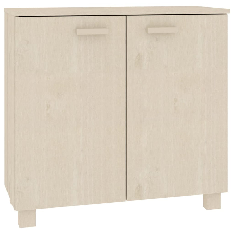 Dressoir Hamar 85X35X80 Cm Massief Grenenhout Honingbruin