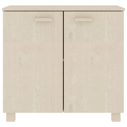 Dressoir Hamar 85X35X80 Cm Massief Grenenhout Honingbruin