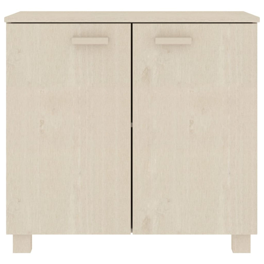 Dressoir Hamar 85X35X80 Cm Massief Grenenhout Honingbruin