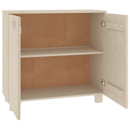 Dressoir Hamar 85X35X80 Cm Massief Grenenhout Honingbruin