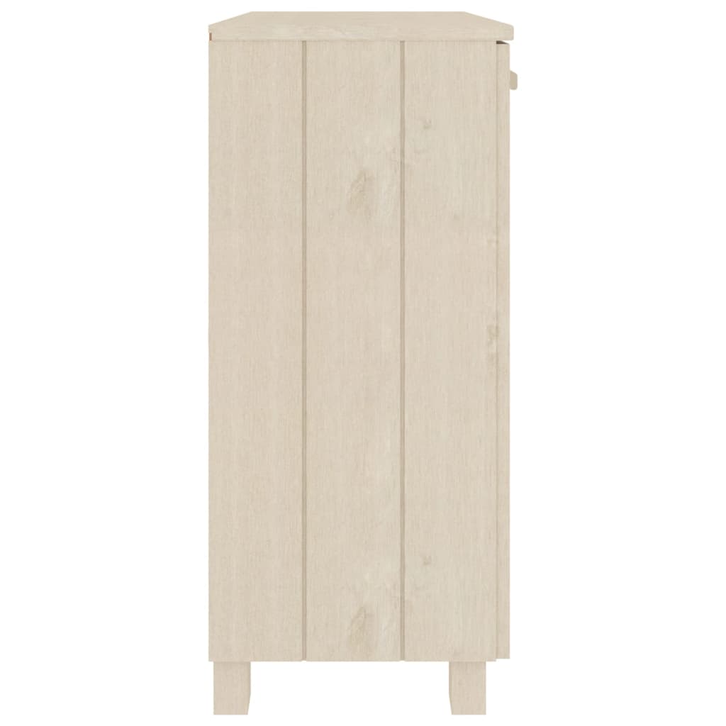 Dressoir Hamar 85X35X80 Cm Massief Grenenhout Honingbruin