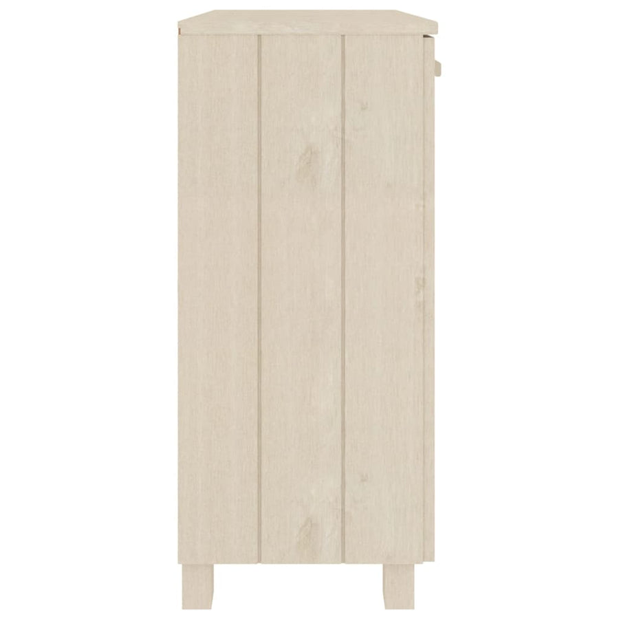 Dressoir Hamar 85X35X80 Cm Massief Grenenhout Honingbruin