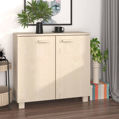 Dressoir Hamar 85X35X80 Cm Massief Grenenhout Honingbruin