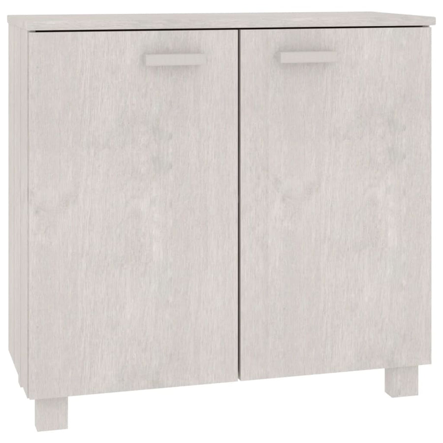 Dressoir Hamar 85X35X80 Cm Massief Grenenhout Wit