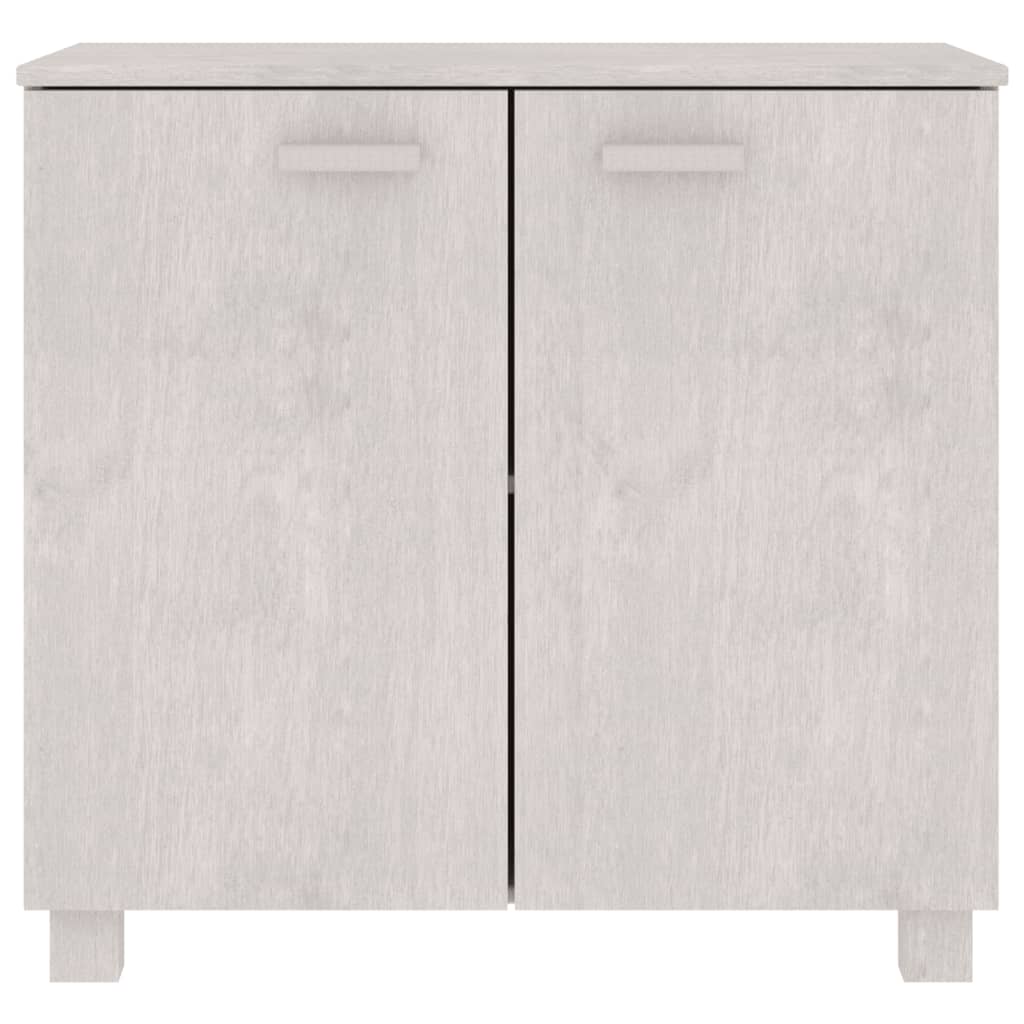 Dressoir Hamar 85X35X80 Cm Massief Grenenhout Wit