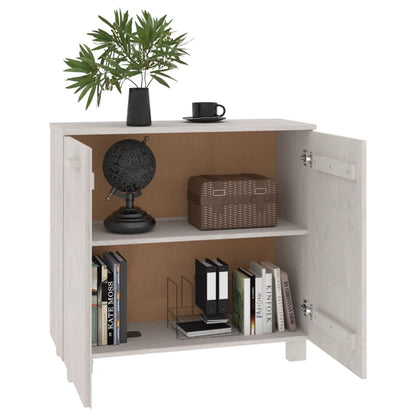 Dressoir Hamar 85X35X80 Cm Massief Grenenhout Wit