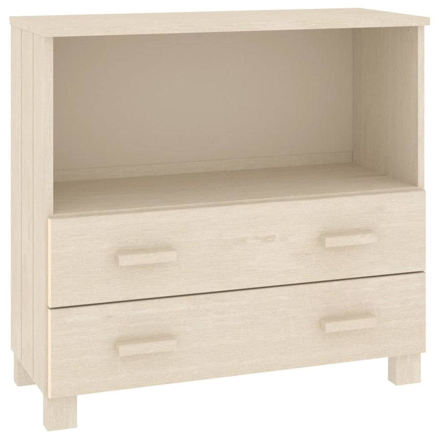 Dressoir Hamar 85X35X80 Cm Massief Grenenhout Honingbruin